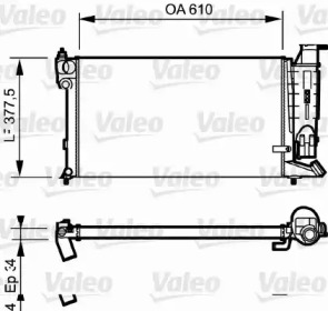 Теплообменник VALEO 730984