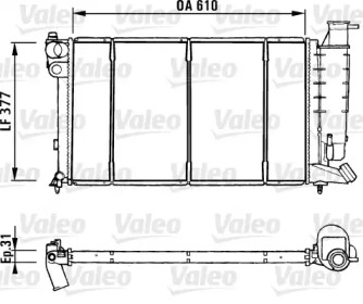 Теплообменник VALEO 731181