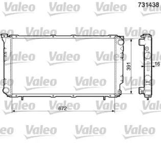 Теплообменник VALEO 731438