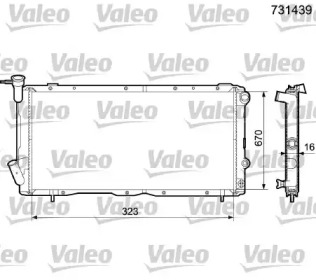 Теплообменник VALEO 731439