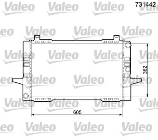 Теплообменник VALEO 731442