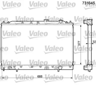 Теплообменник VALEO 731645