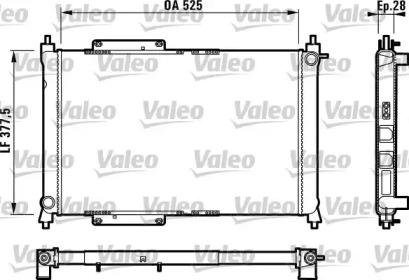 Теплообменник VALEO 731816