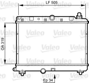 Теплообменник VALEO 731820