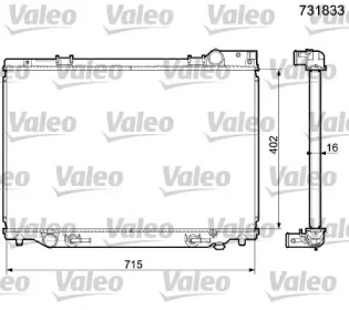 Теплообменник VALEO 731833