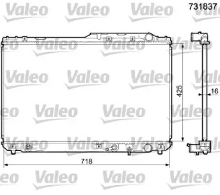 Теплообменник VALEO 731837