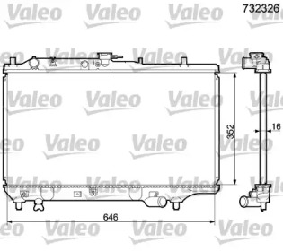 Теплообменник VALEO 732326