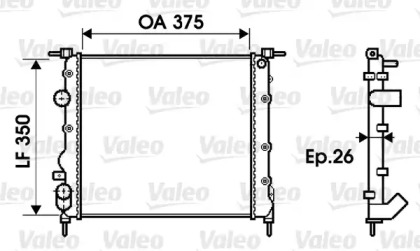 Теплообменник VALEO 732338