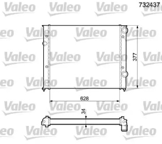 Теплообменник VALEO 732437