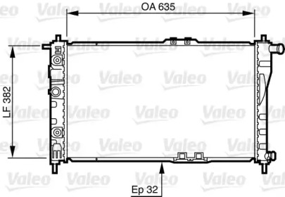 Теплообменник VALEO 732483