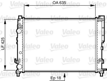 Теплообменник VALEO 732544