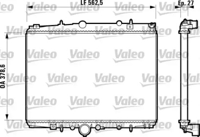 Теплообменник VALEO 732598