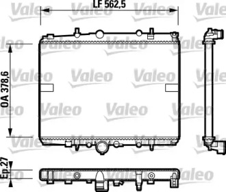 Теплообменник VALEO 732599