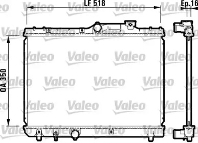 Теплообменник VALEO 732614