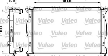 Теплообменник VALEO 732738