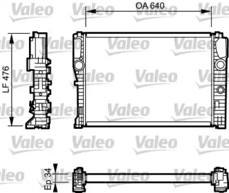 Теплообменник VALEO 732870