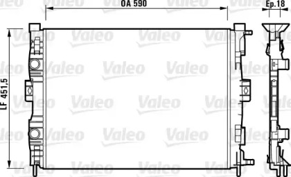 Теплообменник VALEO 732873