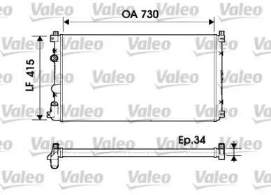 Теплообменник VALEO 732918