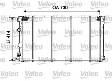 Теплообменник VALEO 732919