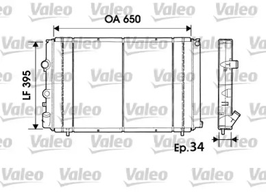 Теплообменник VALEO 732940