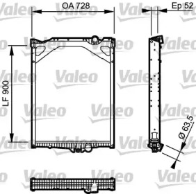 Теплообменник VALEO 733500