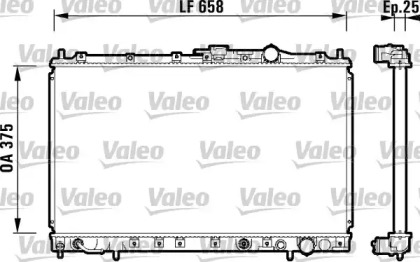 Теплообменник VALEO 734137