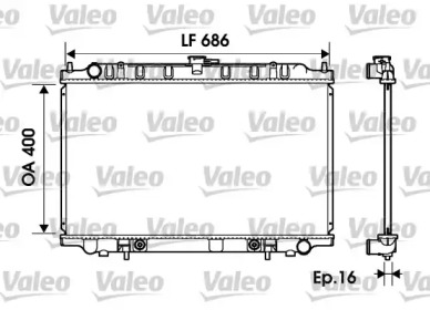 Теплообменник VALEO 734150