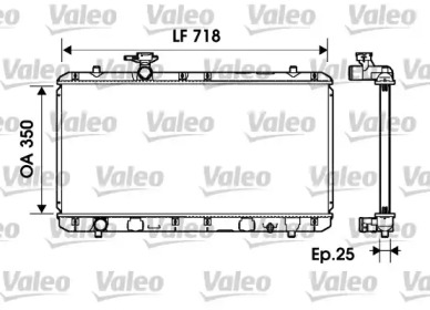 Теплообменник VALEO 734164