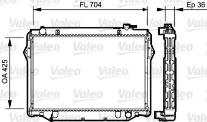 Теплообменник VALEO 734189