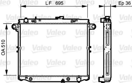 Теплообменник VALEO 734190