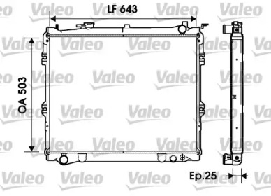 Теплообменник VALEO 734207