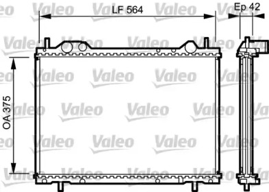 Теплообменник VALEO 734220