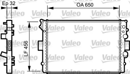 Теплообменник VALEO 734232