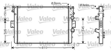 Теплообменник VALEO 734234