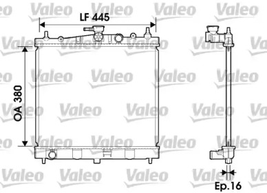 Теплообменник VALEO 734246