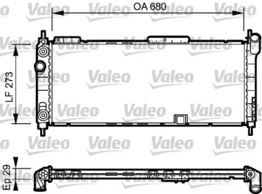 Теплообменник VALEO 734271