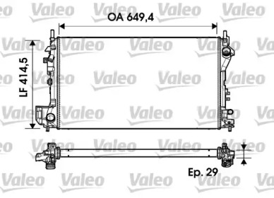 Теплообменник VALEO 734302