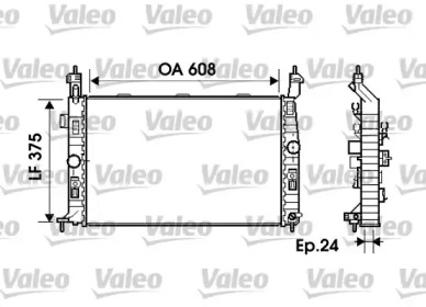 Теплообменник VALEO 734384