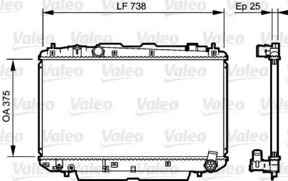 Теплообменник VALEO 734397