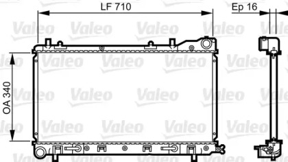 Теплообменник VALEO 734405