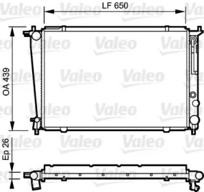 Теплообменник VALEO 734408