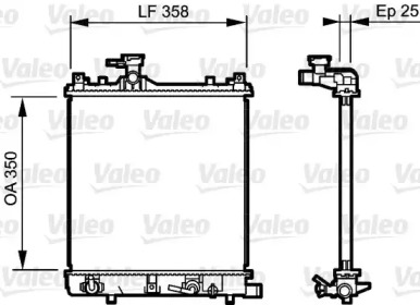 Теплообменник VALEO 734486