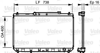 Теплообменник VALEO 734488