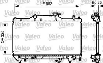 Теплообменник VALEO 734491