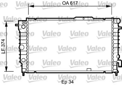 Теплообменник VALEO 734604