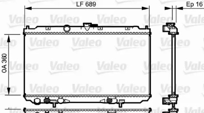 Теплообменник VALEO 734706