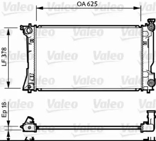 Теплообменник VALEO 734712