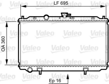 Теплообменник VALEO 734736