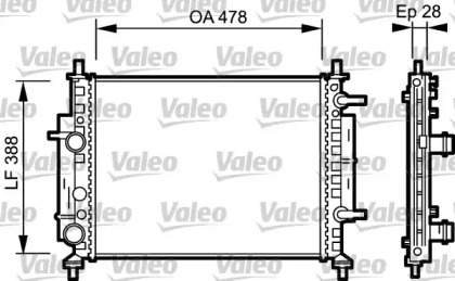 Теплообменник VALEO 734768