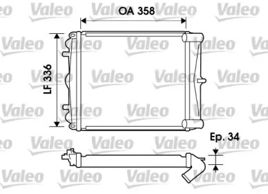 Теплообменник VALEO 734826